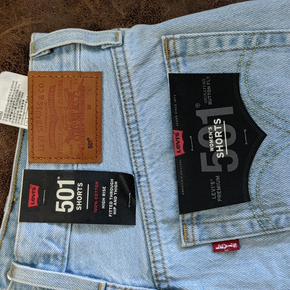 NWT LEVI'S 501 Original Short in Luxor Heat - Picture 12 of 13